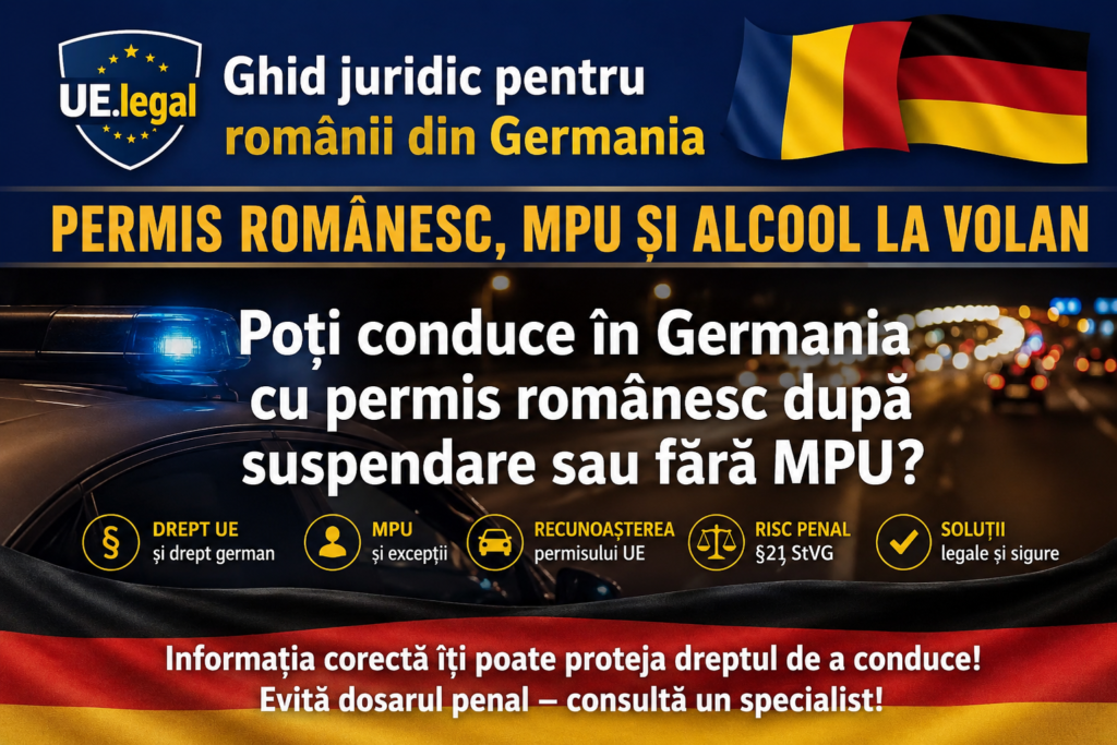 Poți conduce în Germania cu permis românesc obținut după o condamnare pentru alcool și fără MPU? Cazul juridic care pune în conflict dreptul german cu libera circulație în UECabotaj, cross-trade și transport bilateral – ce trebuie să știe fiecare transportator