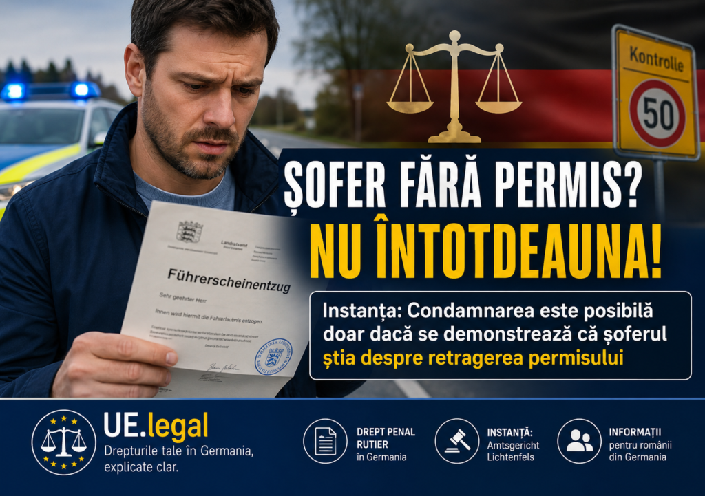Șofer fără permis? Nu întotdeauna este atât de simplu