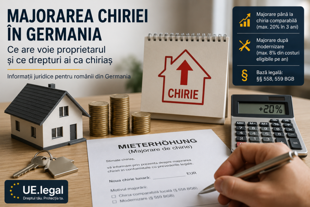 Proprietarul a majorat chiria anul trecut cu 20%. Poate cere acum încă o majorare după modernizare?