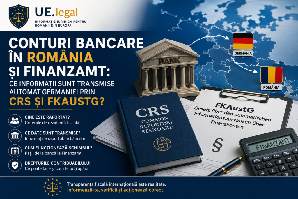 Conturi bancare în România și Finanzamt: ce date sunt transmise Germaniei prin CRS?